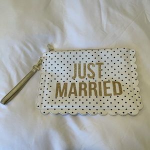 Kate spade inspired bridal clutch